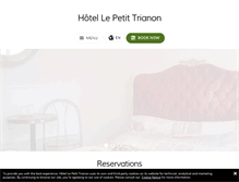 Tablet Screenshot of hotel-le-petit-trianon.com